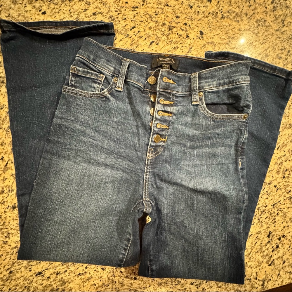 Banana Republic Dark Blue Boot Cut Jeans